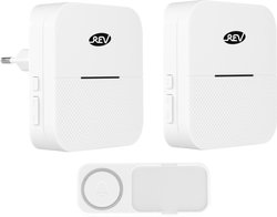 Dzwonek REV Funkgong-Set Orchestra weiß, 433 MHz, 90 dBA, 150 m