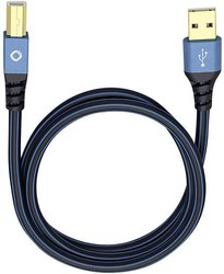 Kabel USB Oehlbach USB Plus B, USB 2.0, Złącze męskie USB-A, Złącze męskie USB-B, 10.00 m