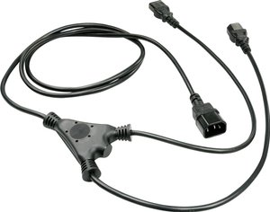 kabel LINDY 30039 [2x złącze żeńskie IEC C13 - 1x złącze męskie IEC C14] 2.00 m