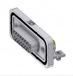 Złącze żeńskie D-Sub Deltron Connectors DTSWM15SYC/2M47UN, rzędy: 2, styki: 15, 90 °, 1 szt.