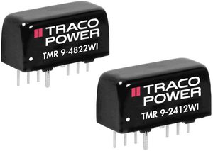 Przetwornica DC/DC, do PCB TracoPower TMR 9-4822WI TMR 9-4822WI, SIP-8, 9 W, 12 V/DC, -12 V/DC, 375 mA, 1 szt.