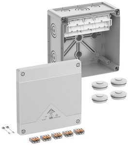 Skrzynka przyłączeniowa Spelsberg Abox Pro SLK-6², IP66, IP67, IP69, (D x S x W) 152 x 152 x 85 mm, szary, 1 szt.