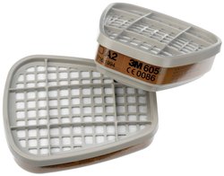 Filtr gazu i kombinowany  3M 6055 Klasa filtra / stopień ochrony: A2 4 par(a)