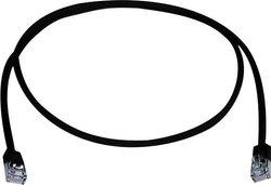 Kabel LAN Telegärtner L00000A0310, 1 szt., RJ45, CAT 5e, F/UTP, 0.25 m, czarny