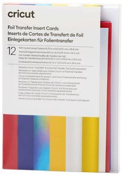Wkładki foliowe Cricut Transfer Insert Cards Celebration Sample Set - R40 (12ct) Cricut Insert Cards FOIL Celebration R40 Zestaw kart czerwony, niebieski