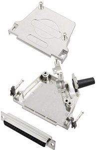 Zestaw listew żeńskich D-Sub TRU COMPONENTS TCD45ZF37DMSK 7709388, rzędy: 2, styki: 37, 45 °, 1 szt.