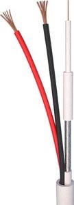 Kabel audio video ELAN 82251, 2 x 0.50 mm², biały, Produkty w metrach bieżących