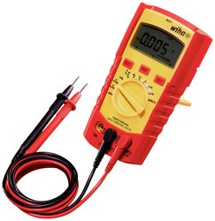 Multimetr cyfrowy do 1000 V AC z 2 bateriami AAA (45215) Multimetr Wiha 45215 CAT III 1000 V, CAT IV 600 V