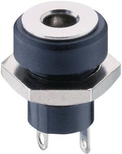 Gniazdo zasilające montażowe Lumberg 1614 17, 0.5 A, 12 V, O 1.3 mm, 2-pin