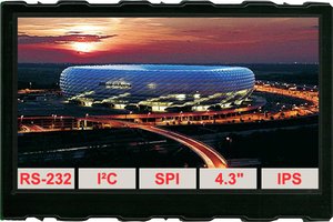 Wyświetlacz LCD DISPLAY VISIONS EAEDIPTFT43-A    (S x W x G) 106.8 x 71 x 10.4 mm
