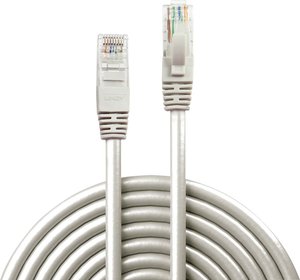 Kabel LAN LINDY 48005, 1 szt., RJ45, CAT 6, U/UTP, 5.00 m, szary