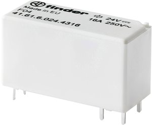 Mały przekaźnik wtykowy/do obwodów drukowanych, seria 41, bistabilny Finder 41.61.6.012.4316 Przekaźnik miniaturowy PCB