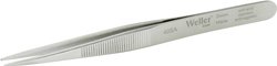 Pęseta Weller Erem 40SA SMD z okrągłymi końcówkami Ø 0,4 mm. Rowkowaty profil palców zapewnia pewne trzymanie. Do chwytania małych drutów i elementów cylindrycznych Pęseta do SMD Weller Erem®  40SA 110.00 mm