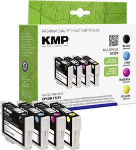 Tusz KMP E125V = Epson T1291/-2/-3/-4, zamiennik, czarny + cyjan + magenta + żółty