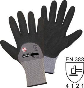 L+D worky Nitril Double Grip 1168-L Nylon Rękawice robocze Rozmiar rękawic: 9, L EN 388   CAT II 1 szt.