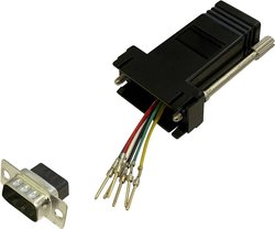 Adapter BKL Electronic 10121104 złącze męskie D-SUB 9-pin - złącze żeńskie RJ12