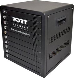 Szafka ładująca do 10 tabletów, z zamykaną pojedynczą przegródką System zarządzania ładowaniem PORT Designs Charging Cabinet