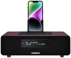 Radio Sangean DDR-38 DAB+, DAB, UKW funkcja ładowania akumulatora, z pilotem, funkcja budzika brązowy