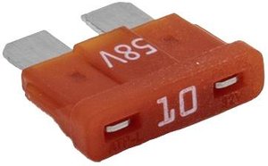 Bezpiecznik nożowy samochodowy Hansor ATP-M10, 58 V, 10 A, 1 szt.