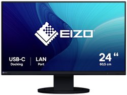 EIZO EV2490-BK Monitor  EEK C (A - G) 60.5 cm (23.8 cal) 1920 x 1080 px 16:9 5 ms HDMI, DisplayPort, USB-C®, USB-B, słuchawki (jack 3,5 mm), USB 3.2 Gen 1 (USB 3.0), RJ45 LCD (IPS)