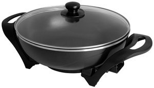 Elektryczne patelnie grillowe Tristar PZ-9130, czarne Wok elektryczny Tristar PZ-9130 PZ-9130