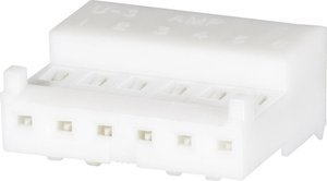 Listwa kołkowa, żeńska, standardowa TE Connectivity MTA-100 3-643814-3, wire-to-wire, piny: 3, 5 A, 1 szt.