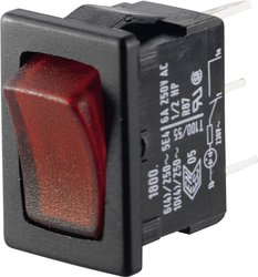 Przełącznik Marquardt 1800.1104, 250 V/AC, 6 A, 1 x wył/wł, IP40, zatrzask, 1 szt.