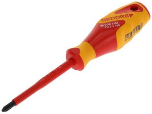 Wkrętak krzyżowy PH 2 Gedore VDE 2160 PH 2 1612123 DIN ISO 8764