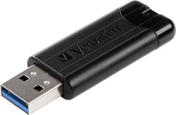 Pamięć USB Verbatim 128 GB Pin Stripe USB 3.0 Czarny Pendrive USB Verbatim 49319, 1 szt.