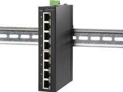 8-portowy przełącznik Fast Ethernet renkforce na szynę DIN Renkforce FEH-800 Switch przemysłowy Ethernet