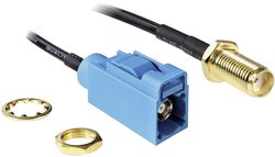 anteny WLAN przedłużacz Delock, [1x złącze żeńskie SMA - 1x złącze żeńskie SMBA-(FAKRA) Z], , czarny,