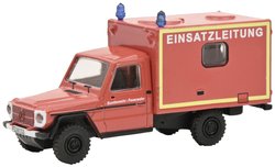 Model pojazdu uprzywilejowanego Schuco 452668700 H0 Mercedes Benz G straż pożarna