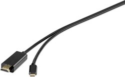 Przejściówka USB-C®, HDMI Renkforce RF-4535910, 1.80 m