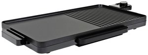 Grill stołowy Tristar - 2000 watów, powłoka nieprzywierająca, pojemnik na tłuszcz, powierzchnia grilla 49 x 27 cm, BP-2750 Grill stołowy Tristar BP-2750, 2000 W, czarny