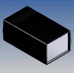 TEKO ABS z aluminiowymi panelami, matowo-przygotsą, czarna, za pomocą wkrętów. 145 x 85 x 61 mm Light szary RAL 9018 Obudowa uniwersalna TEKO 10003.5, (D x S x W) 145 x 85 x 61 mm, ABS, 1 szt.