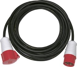 REV 0063201 zasilanie przedłużacz  16 A czarny 20.00 m H05VV-F 5G 1,5 mm²