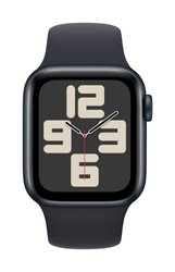Apple Watch SE GPS + Cellular 40 mm Aluminiowa obudowa Midnight z paskiem sportowym Midnight – S/M Apple Watch SE (2023) GPS + Cellular 40 mm Obudowa aluminiowa Opaska sportowa Północ S/M