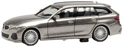 Model samochodu Herpa 430906 H0 BMW Alpina B3 Touring, szary oksydowany metalik