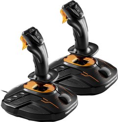 Joystick do symulatorów lotu Thrustmaster T.16000M Space Sim Duo Stick  PC czarny, pomarańczowy