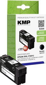 Wkład atramentowy KMP do Epson Workforce Pro WF-4720, 35XL, czarny atrament KMP E226X 1638,4001, 1 szt.