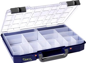 Walizka raaco CarryLite 55 4x8-16 143615, Ilość przegród: 16, (D x S x W) 337 x 278 x 57 mm