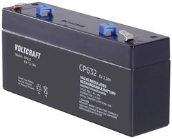Akumulator ołowiowy VOLTCRAFT CE6V/3,2Ah VC-12713935, AGM, 6 V, 3.2 Ah