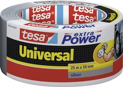 Uniwersalna taśma tekstylna tesa extra Power® — bardzo mocna przyczepność, do różnych zastosowań wewnątrz i na zewnątrz, może być rozdarta ręcznie Taśma materiałowa tesa tesa® extra Power 56388-00000-16 UNIVERSAL (D x S) 25 m x 50 mm 25 m 1 szt.