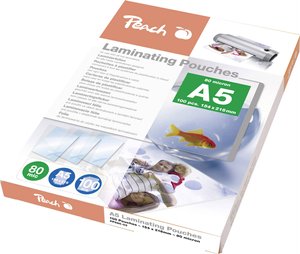Peach Folia do laminowania DIN A5 80 micron błyszcząca  100 szt.