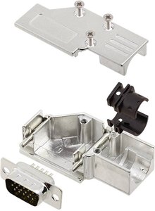 Zestaw listew męskich D-Sub encitech DCMR-FK-09-HDP15-K 6355-0066-01, rzędy: 3, styki: 15, 90 °, 1 zest.