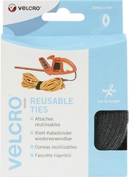 Opaska kablowa na rzepy do wiązania element z pętelkami i haczykami (D x S) 5000 mm x 30 mm czarny VELCRO® VEL-EC60254 5 m