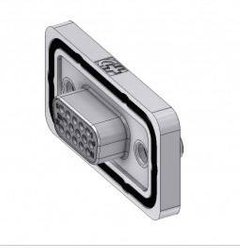 Złącze żeńskie D-Sub Deltron Connectors HD-DWM15SY/2M85UN, rzędy: 3, styki: 15, 180 °, 1 szt.