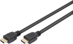 kabel HDMI Digitus AK-330124-050-S AK-330124-050-S, styki pozłacane , HDMI 4K z Internetem, HDMI High Speed z Ethernet, ekranowanie plecione, ekranowanie, ekranowanie, kompatybilność z HDMI, HDMI High Speed, standard HDMI, HDMI 4K, kanał powrotny audio, 5