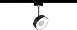 Lampa do systemu szynowego, wysokonapięciowego Paulmann  96915 LED wbudowany na stałe 5 W LED 355 lm czarny (matowy), chrom
