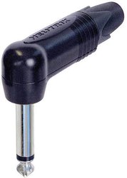 Złącze męskie jack 6,35 mm NP2RX-BAG Neutrik NP2RX-BAG złącze męskie kątowe Ilość styków: 2 mono czarny 1 szt.